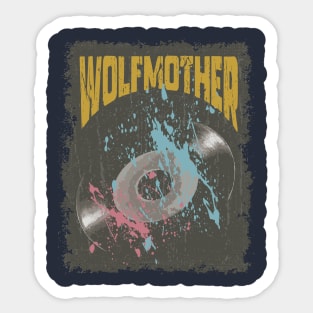 Wolfmother Vintage Vynil Sticker